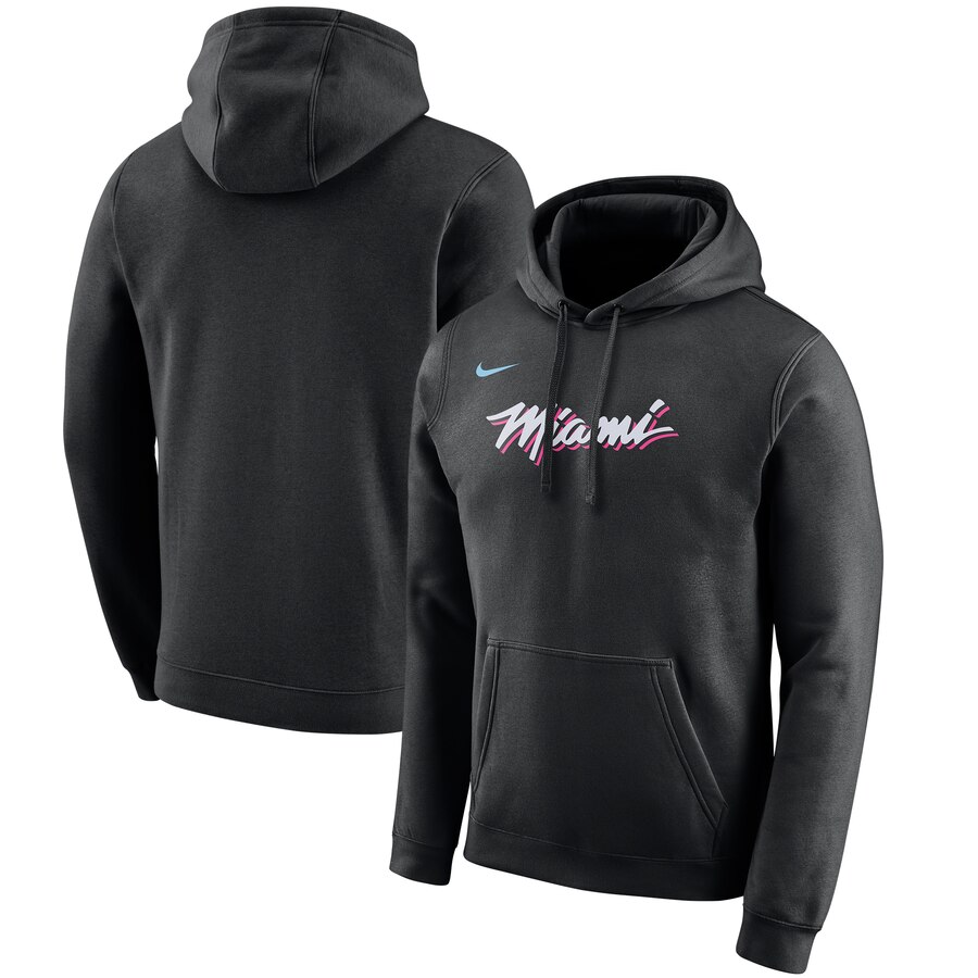 NBA Miami Heat Nike 201920 City Edition Club Pullover Hoodie  Black->dallas mavericks->NBA Jersey